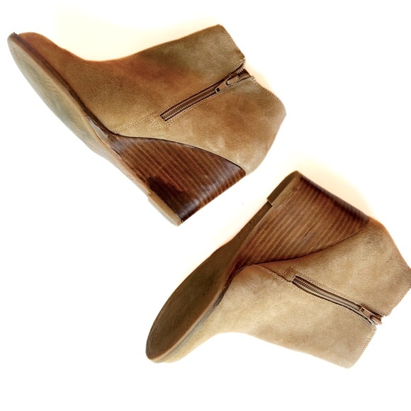 LUCKY BRAND Yimmie Suede Wedge Booties ❤️ - Picture 6 of 11